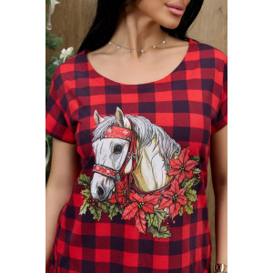 Туника женская "Стрекоза" 482-2 хлопок (р-ры: 46-60) лошадка Туника женская "Стрекоза" 482-2 хлопок (р-ры: 46-60) лошадка