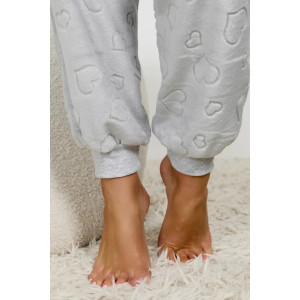 Пижама женская "Ариэль-4" 1292-6 велсофт (р-ры: 42-56) серый сердца Пижама женская "Ариэль-4" 1292-6 велсофт (р-ры: 42-56) серый сердца