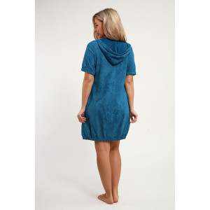 Халат женский "Мишель" кулирка (р-ры: 42-56) петроль Халат женский "Мишель" кулирка (р-ры: 42-56) петроль