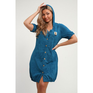 Халат женский "Мишель" кулирка (р-ры: 42-56) петроль Халат женский "Мишель" кулирка (р-ры: 42-56) петроль