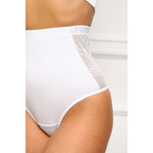Трусы женские №64921 хлопок стрейч (р-ры: 60-64) белый
