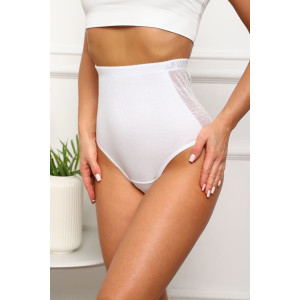 Трусы женские №64921 хлопок стрейч (р-ры: 60-64) белый