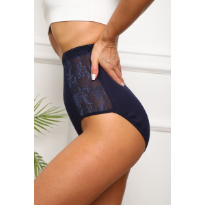 Трусы женские №64921 хлопок стрейч (р-ры: 60-64) синий