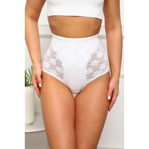 Трусы женские №64920 хлопок стрейч с кружевом (р-ры: 44-48) белый Трусы женские №64920 хлопок стрейч с кружевом (р-ры: 44-48) белый