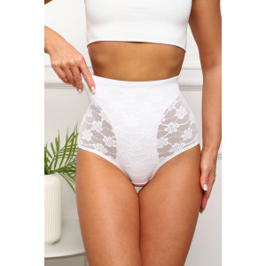 Трусы женские №64920 хлопок стрейч с кружевом (р-ры: 44-48) белый Трусы женские №64920 хлопок стрейч с кружевом (р-ры: 44-48) белый