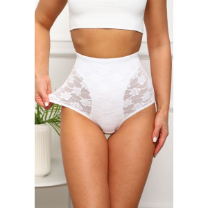 Трусы женские №64920 хлопок стрейч с кружевом (р-ры: 44-48) белый Трусы женские №64920 хлопок стрейч с кружевом (р-ры: 44-48) белый
