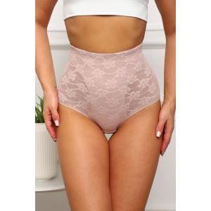 Трусы женские №64920 хлопок стрейч с кружевом (р-ры: 44-48) бежевый