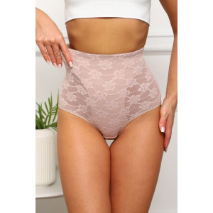 Трусы женские №64920 хлопок стрейч с кружевом (р-ры: 44-48) бежевый