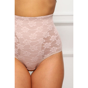 Трусы женские №64920 хлопок стрейч с кружевом (р-ры: 44-48) бежевый