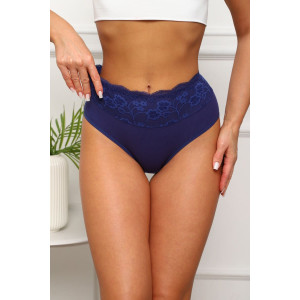 Трусы женские №64919 хлопок стрейч (р-ры: 50-54) синий