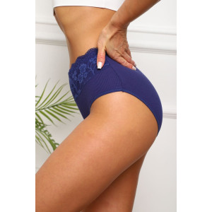 Трусы женские №64919 хлопок стрейч (р-ры: 50-54) синий