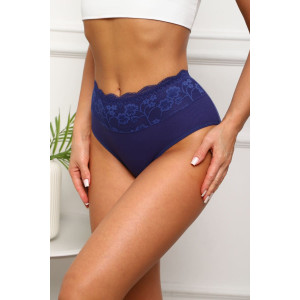Трусы женские №64919 хлопок стрейч (р-ры: 50-54) синий