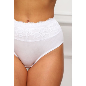 Трусы женские №64919 хлопок стрейч (р-ры: 50-54) белый Трусы женские №64919 хлопок стрейч (р-ры: 50-54) белый
