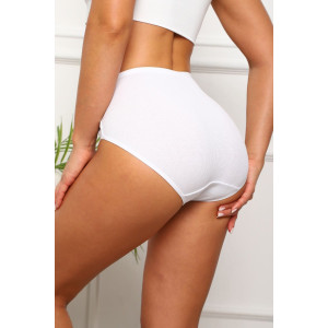Трусы женские №64919 хлопок стрейч (р-ры: 50-54) белый Трусы женские №64919 хлопок стрейч (р-ры: 50-54) белый