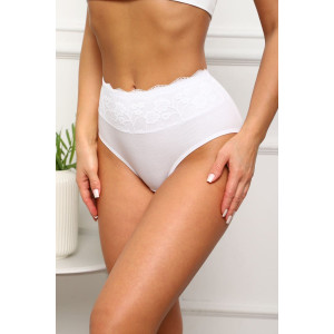 Трусы женские №64919 хлопок стрейч (р-ры: 50-54) белый Трусы женские №64919 хлопок стрейч (р-ры: 50-54) белый