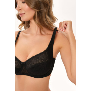 Бюстгальтер женский кружевной OIRO Agata 2821 черный Бюстгальтер женский кружевной OIRO Agata 2821 черный