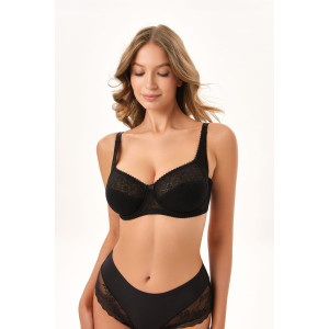 Бюстгальтер женский кружевной OIRO Agata 2821 черный Бюстгальтер женский кружевной OIRO Agata 2821 черный
