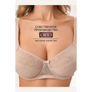 Бюстгальтер женский кружевной OIRO Agata 2821 бежевый Бюстгальтер женский кружевной OIRO Agata 2821 бежевый