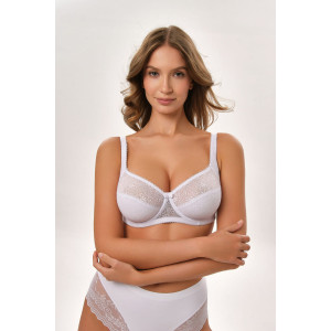 Бюстгальтер женский кружевной OIRO Agata 2821 белый Бюстгальтер женский кружевной OIRO Agata 2821 белый