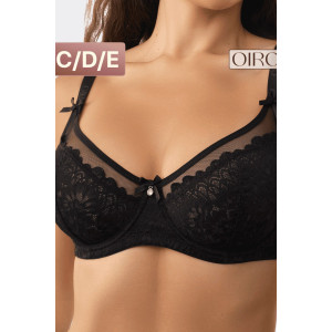 Бюстгальтер женский нейлон OIRO 1415024 черный Бюстгальтер женский нейлон OIRO 1415024 черный