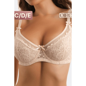 Бюстгальтер женский нейлон OIRO 1415024 бежевый Бюстгальтер женский нейлон OIRO 1415024 бежевый