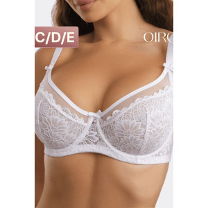 Бюстгальтер женский нейлон OIRO 1415024 белый Бюстгальтер женский нейлон OIRO 1415024 белый