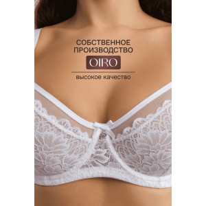 Бюстгальтер женский нейлон OIRO 1415024 белый Бюстгальтер женский нейлон OIRO 1415024 белый