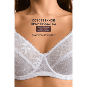 Бюстгальтер женский кружевной OIRO 1415013 белый Бюстгальтер женский кружевной OIRO 1415013 белый
