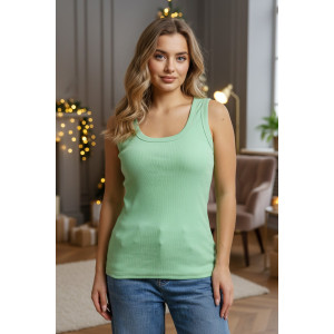 Майка женская "Мия" кашкорсе (р-ры: 46-56) салатовый Майка женская "Мия" кашкорсе (р-ры: 46-56) салатовый