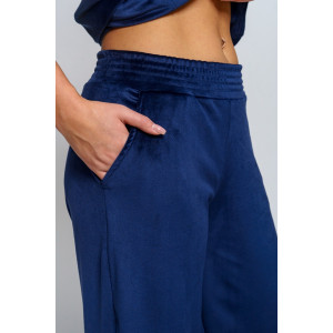 Костюм двойка женский "Таисия" велюр (р-ры: 46-58) индиго Костюм двойка женский "Таисия" велюр (р-ры: 46-58) индиго