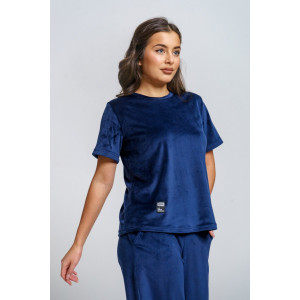 Костюм двойка женский "Таисия" велюр (р-ры: 46-58) индиго Костюм двойка женский "Таисия" велюр (р-ры: 46-58) индиго