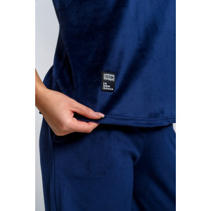 Костюм двойка женский "Таисия" велюр (р-ры: 46-58) индиго Костюм двойка женский "Таисия" велюр (р-ры: 46-58) индиго