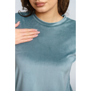 Костюм двойка женский "Таисия" велюр (р-ры: 46-58) олива Костюм двойка женский "Таисия" велюр (р-ры: 46-58) олива