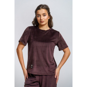 Костюм двойка женский "Таисия" велюр (р-ры: 46-58) шоколад Костюм двойка женский "Таисия" велюр (р-ры: 46-58) шоколад