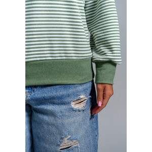 Свитшот женский "Мелиса" поларфлис (р-ры: 44-54) хаки Свитшот женский "Мелиса" поларфлис (р-ры: 44-54) хаки