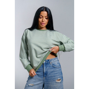 Свитшот женский "Мелиса" поларфлис (р-ры: 44-54) хаки Свитшот женский "Мелиса" поларфлис (р-ры: 44-54) хаки