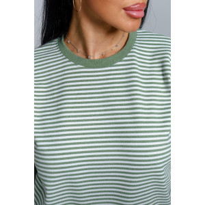 Свитшот женский "Мелиса" поларфлис (р-ры: 44-54) хаки Свитшот женский "Мелиса" поларфлис (р-ры: 44-54) хаки