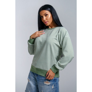 Свитшот женский "Мелиса" поларфлис (р-ры: 44-54) хаки Свитшот женский "Мелиса" поларфлис (р-ры: 44-54) хаки