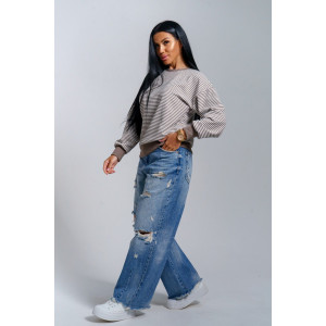 Свитшот женский "Мелиса" поларфлис (р-ры: 44-54) шоколад Свитшот женский "Мелиса" поларфлис (р-ры: 44-54) шоколад