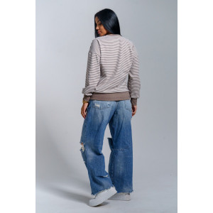 Свитшот женский "Мелиса" поларфлис (р-ры: 44-54) шоколад Свитшот женский "Мелиса" поларфлис (р-ры: 44-54) шоколад