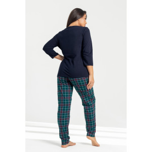 Костюм двойка женский К-242 "Ёлки" кулирка (р-ры: 46-56) зеленый Костюм двойка женский К-242 "Ёлки" кулирка (р-ры: 46-56) зеленый