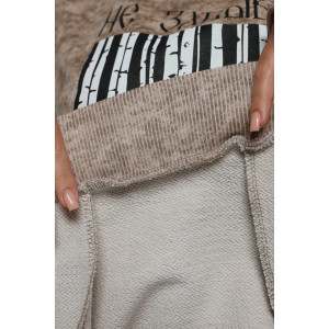 Худи женское "Яхонт" футер 3-х нитка петля пенье фирча (р-ры: 46-60) бежевый варенка