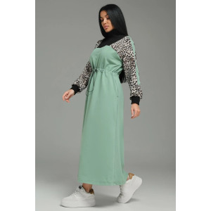 Платье женское "Луиза" футер 2-х нитка с лайкрой пенье (р-ры: 50-64) оливковый