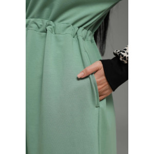 Платье женское "Луиза" футер 2-х нитка с лайкрой пенье (р-ры: 50-64) оливковый