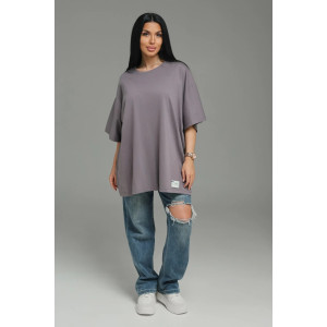 Футболка женская "Анита-2" кулирка (р-ры: 44-66) светлый графит