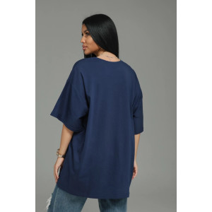 Футболка женская "Анита-2" кулирка (р-ры: 44-66) светло-синий