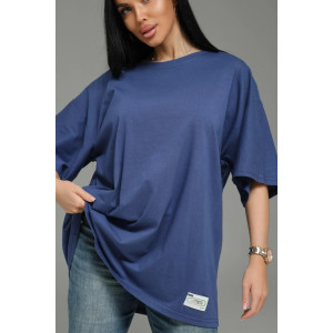 Футболка женская "Анита-2" кулирка (р-ры: 44-66) индиго