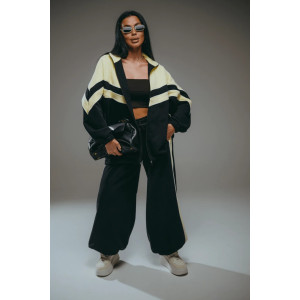 Костюм двойка женский "Алиша" футер 3-х нитка петля пенье фирча (р-ры: 44-66) черный Костюм двойка женский "Алиша" футер 3-х нитка петля пенье фирча (р-ры: 44-66) черный