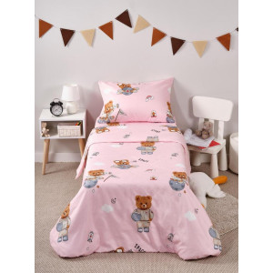 Детское постельное белье полиэстер "Мишка путешественник" Детское постельное белье полиэстер "Мишка путешественник"