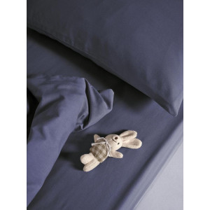 Ясельное постельное белье "Urban Family" перкаль на резинке "Голубой гранит"